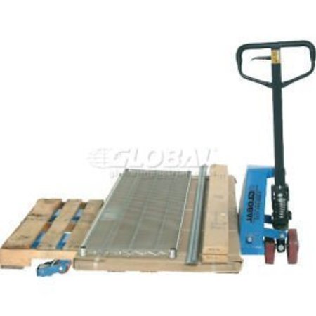 GLOBAL EQUIPMENT Dual-Direction Pallet Jack Truck 27 x 48 Forks 5000 Lb. Capacity LEF55-3